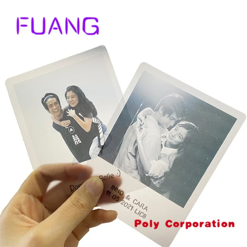 Full Color Printing Custom Clear PVC Plastic Transparent Photo Business Cards