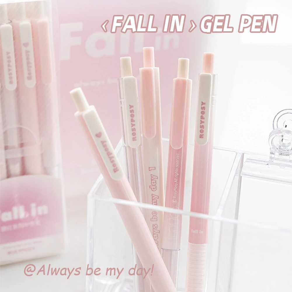 

4 шт./компл. ​ Гелевая ручка градиентного цвета 0,5 мм и 0,38 мм, ручки с черными чернилами прессового типа для девочек, студентов, школьных канцелярских принадлежностей