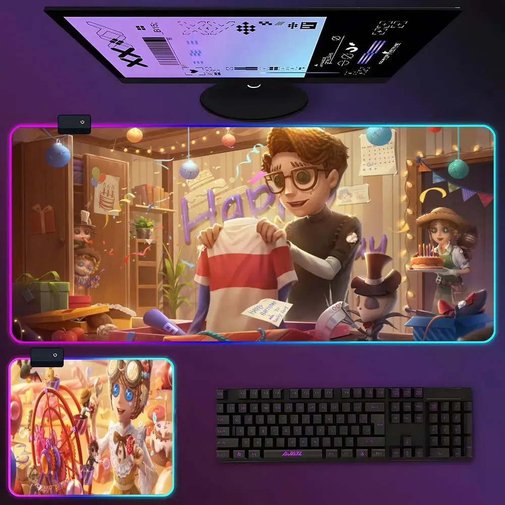 Identity V Mouse Pad RGB Luminous 700X400mm Large Table Pad Encrypted Anti Skid Super Large Mouse Pad