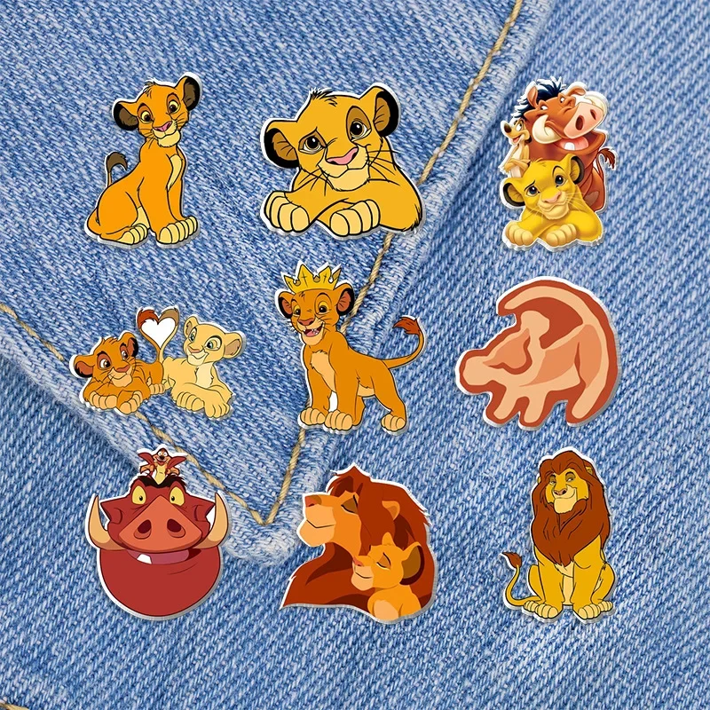 

Disney's The Lion King Fashion Jewelry Brooches Pins for Backpacks Enamel Pins Brooches for Women Kids Gifts for Friends