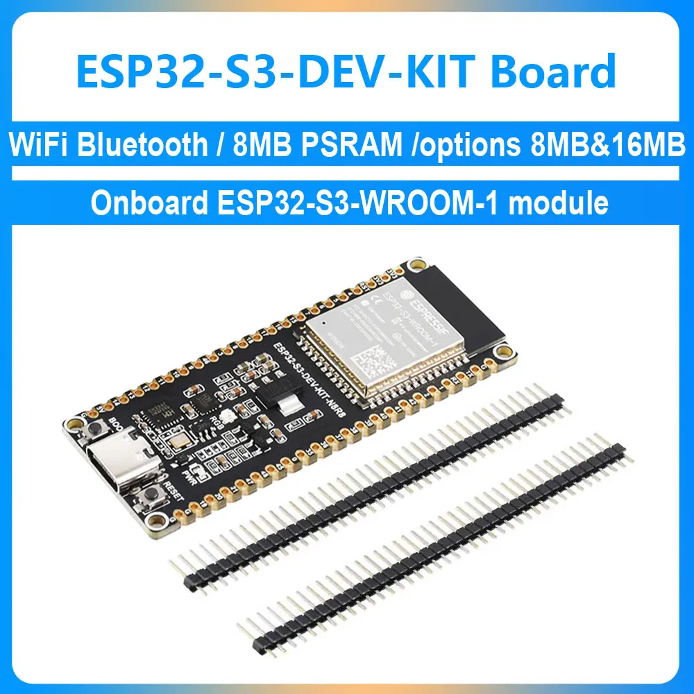 ESP32 S3 Development Board Dual-Core Onboard CH343 CH334 ESP32-S3-WROOM-1-N8R8 WiFi/Bluetooth 8 MB PSRAM-opties 8 MB en 16 MB Flash