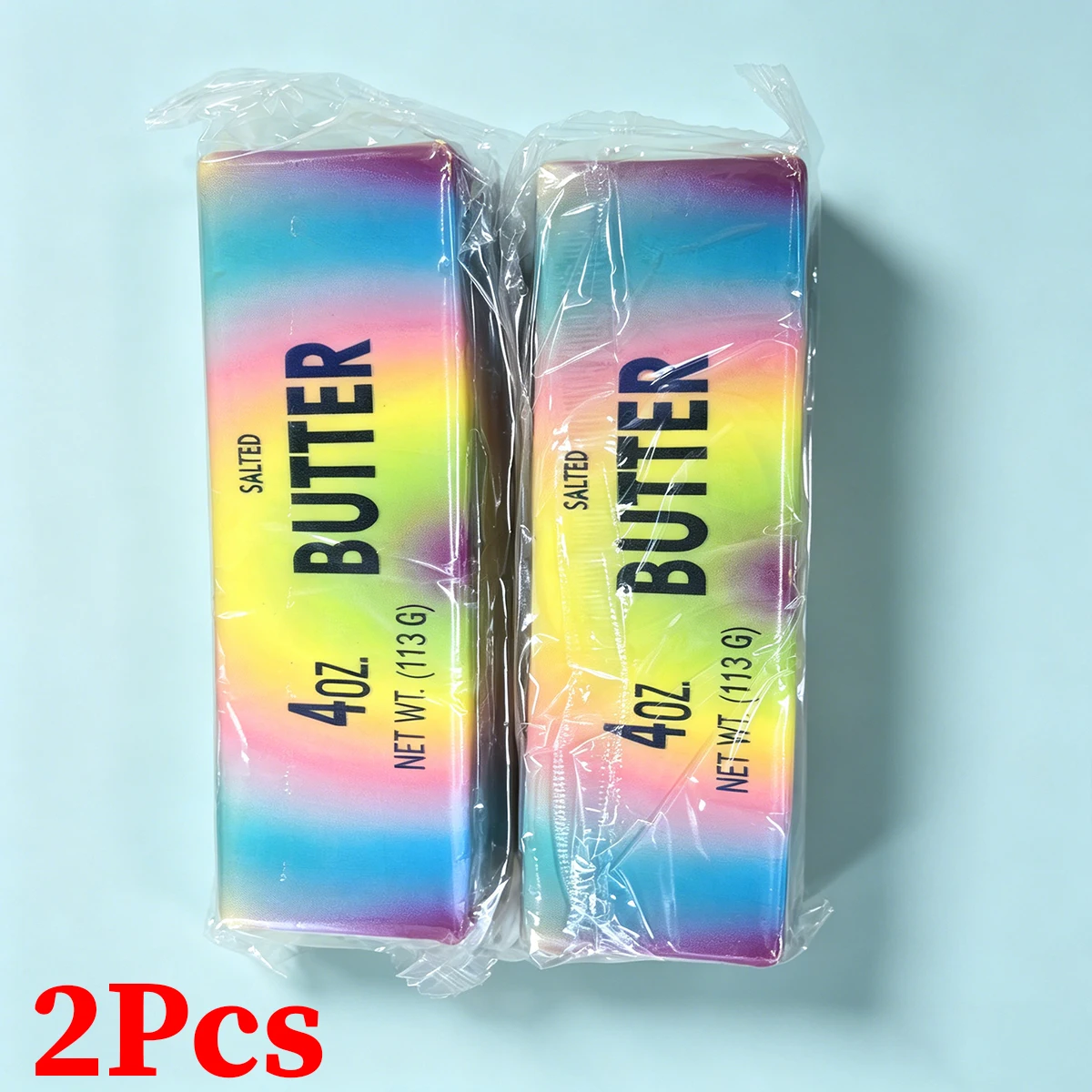 8 Stück/5 Stück/3 Stück/1 Stück Packung mit neuen, ultraweichen, farbenfrohen, realistischen, butterförmigen Slow-Rebound-Spielzeugen, lebensecht und farbenfroh – Detail 7