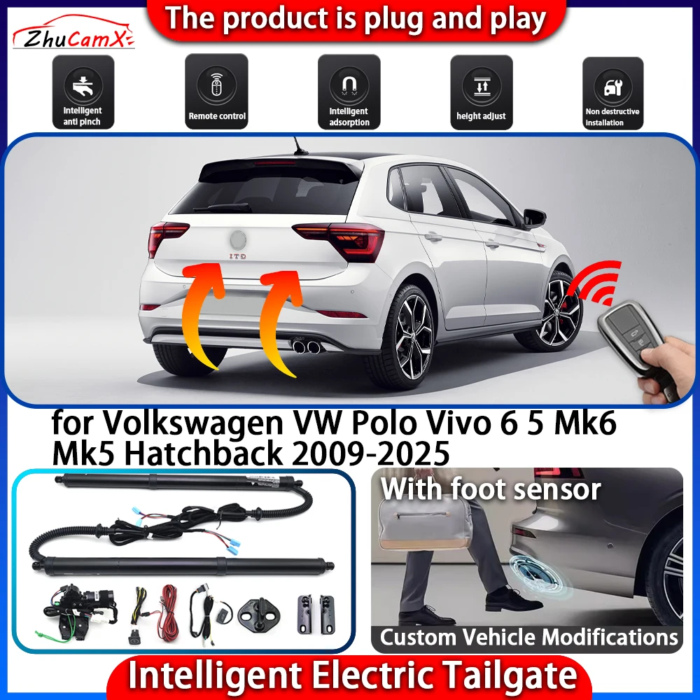 

Smart Powered Tailgate System for Volkswagen VW Polo Vivo 6 5 Mk6 Mk5 Hatchback 2009-2025 Automatic Intelligent Trunk Lift Kit