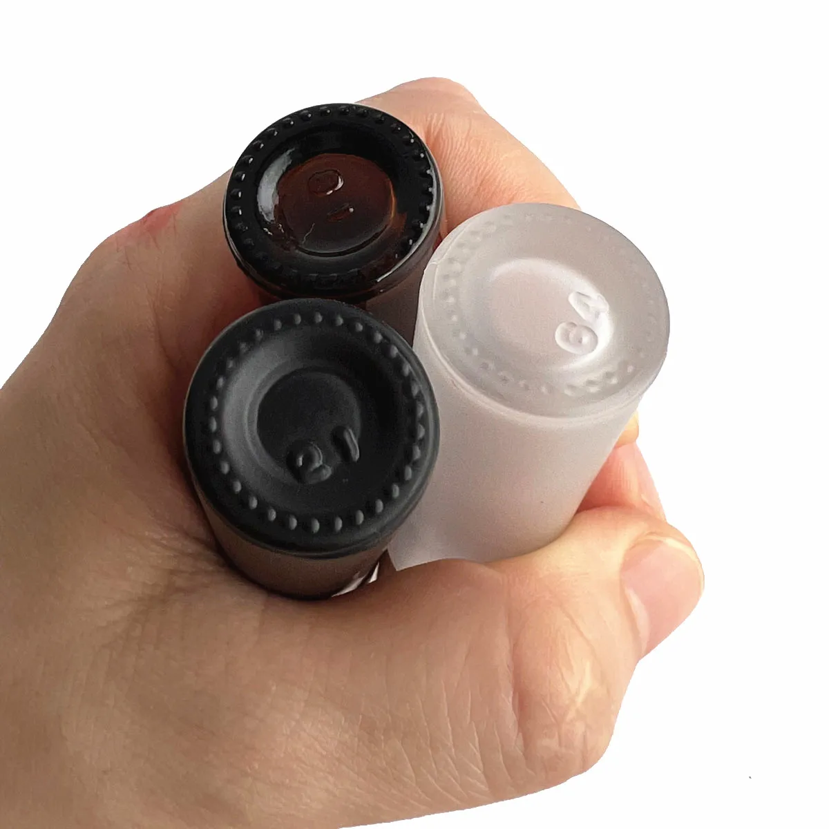 12X 24X 5ML 10ML Glass Essential Oil Roll On Bottles Natural Bamboo Wood Lid Perfume Vials Steel Roller Ball Refillable Portable