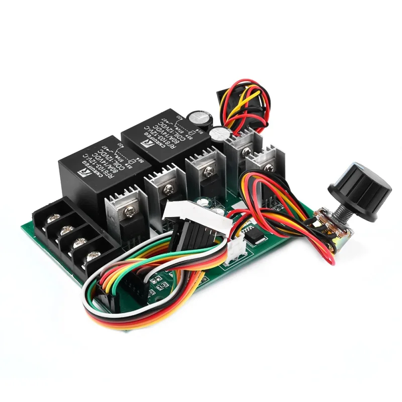 Digital Display 0~100% adjustable DC 10-50V 40A DC Motor Speed Controller PWM 12V 24V 48V 2000W MAX 60A Reversible With aluminum