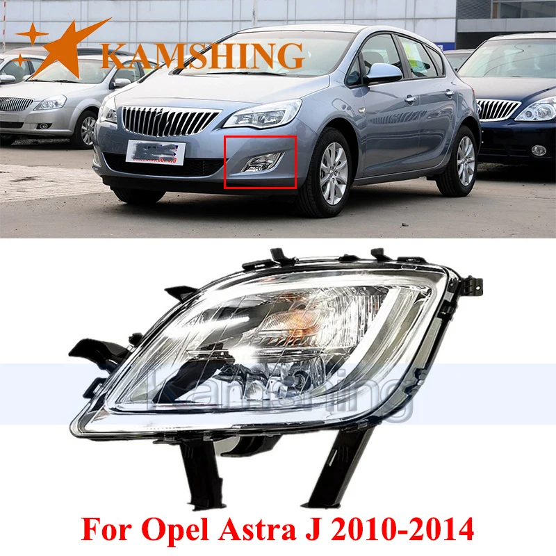 

CAPQX Front Bumper Foglight For Opel Astra J 2010-2014 Driving Fog Light Signal Lamp Fog Lamp Foglamp