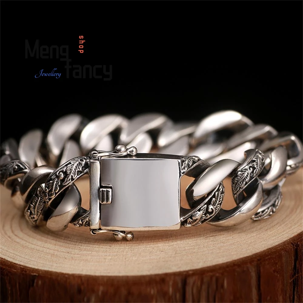 Retro Hip Hop Simple Elegant High-grade Bracelet Motorcycle Male Rough Trend Simple Exquisite High-grade Luxury Quality Jewelry