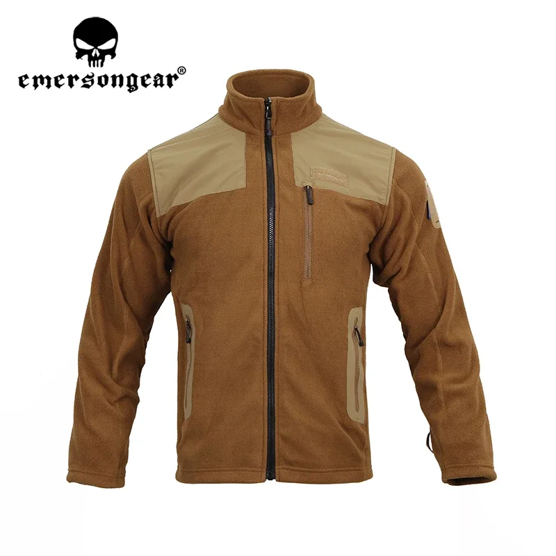 Emersongear-Chaqueta polar táctica LT con etiqueta azul, abrigo de capa media cálida para combate, ciclismo al aire libre, senderismo, Camping, EMB9483