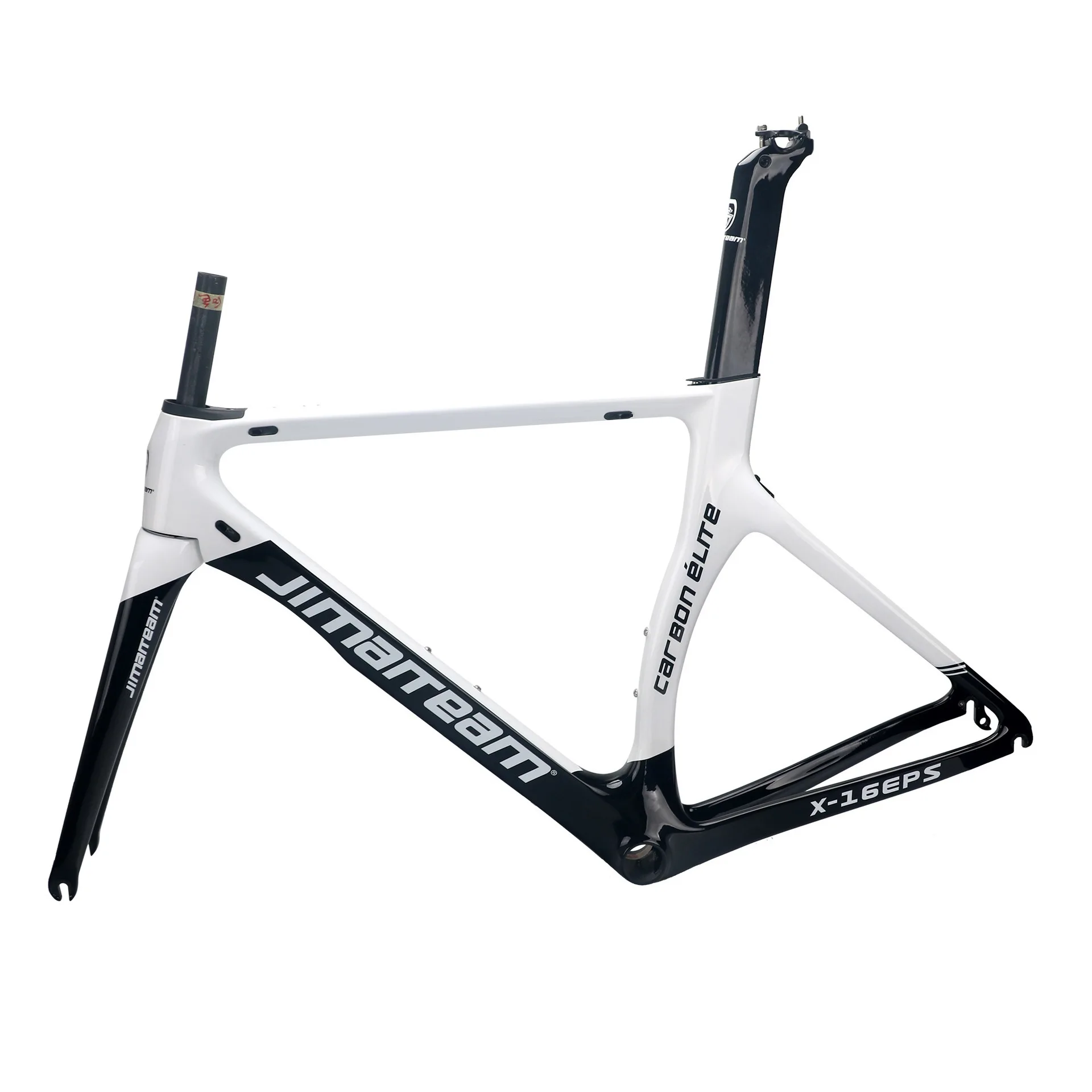 

2021 New JIMAITEAM Carbon Fiber Bicycle Frame Breaking Wind Road Frame x-16 Series/Black and White