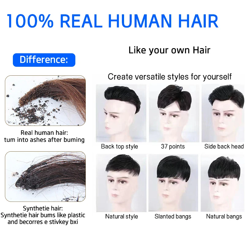 100% شعر الإنسان الرجال الشعرية الاصطناعية الدانتيل شعر مستعار طبيعي فارغة يمكن صنعها في أي تصفيفة الشعر المستعار الشعر المستعار الناعم