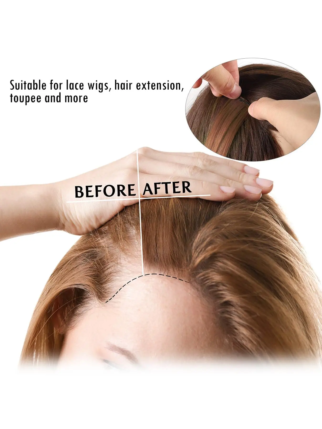 

Double-Sided Adhesive Tape for Lace Wigs, Waterproof, Sweat-Proof, Breathable, Skin-Friendly, Strong and Easy to Use, Strong Adhesive Double-Sided Transparent Tape 144/240 Pieces