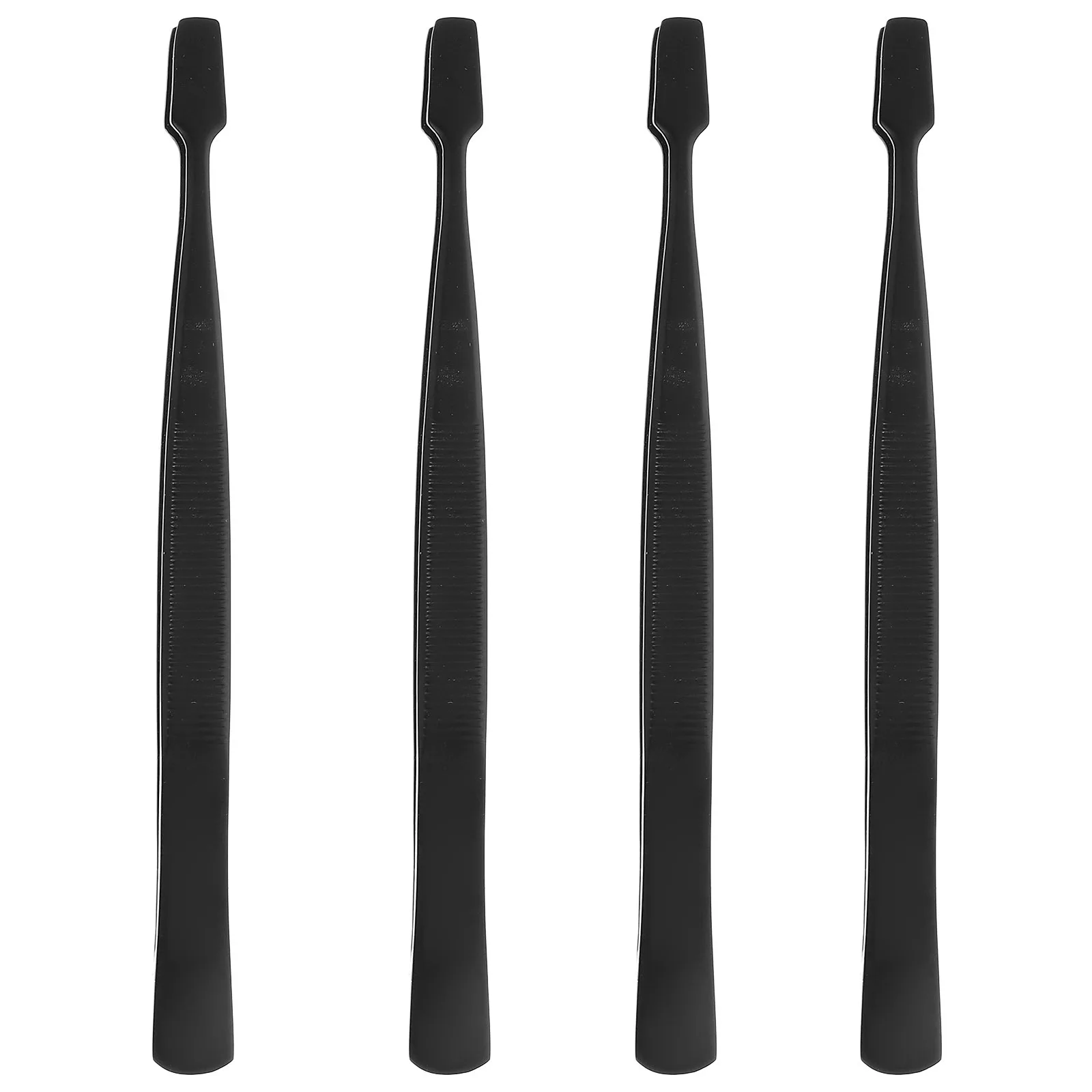 4Pcs Eyelash Extension Tweezers Stainless Steel Precision Lash Tweezers Tool Comfortable Grip Fake Eyelash Applicator