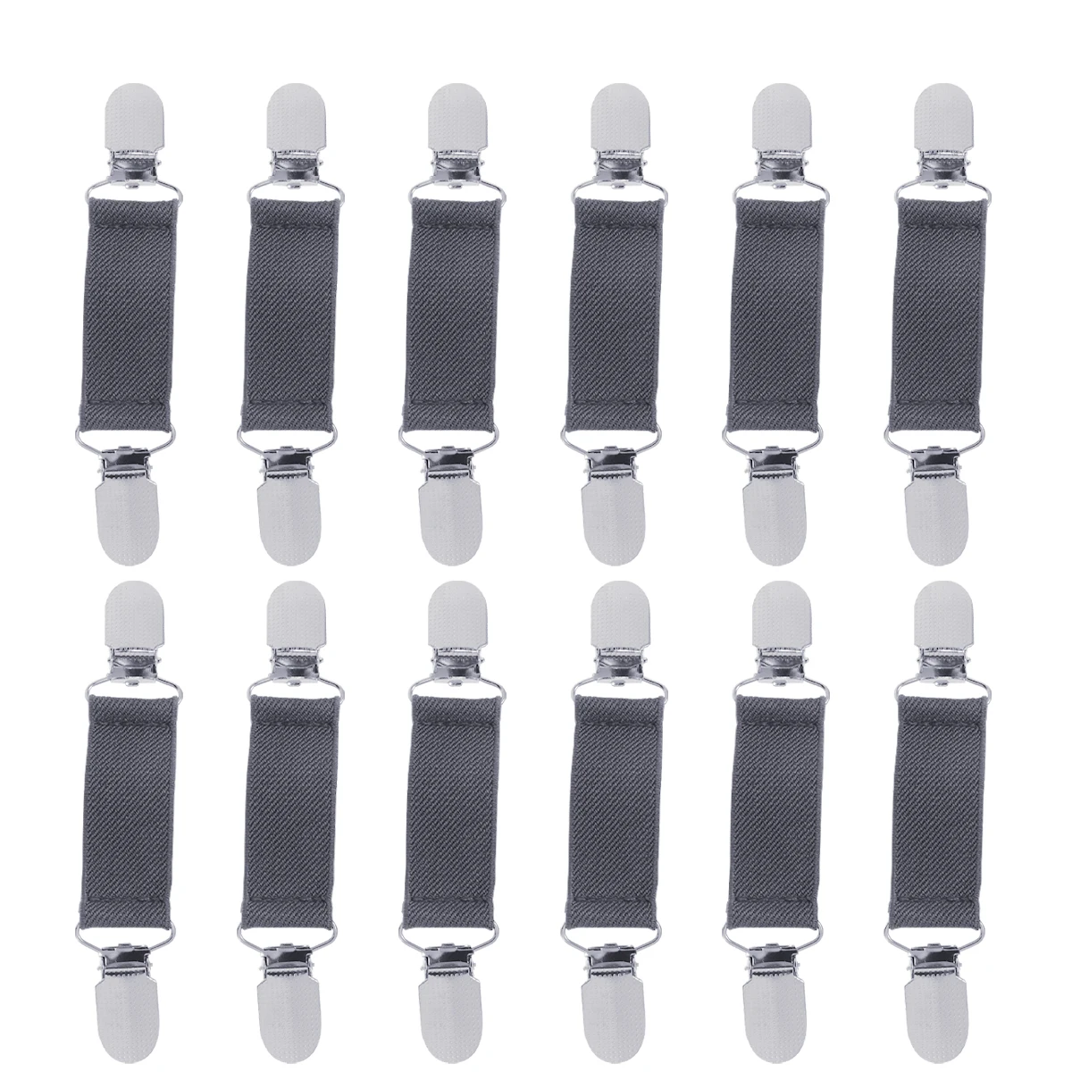 

6 Pairs Clips Anti-slip Fixed Buckle for Bed Linen Outdoor Bedding Accessories Grey Non-slip Comforter Man