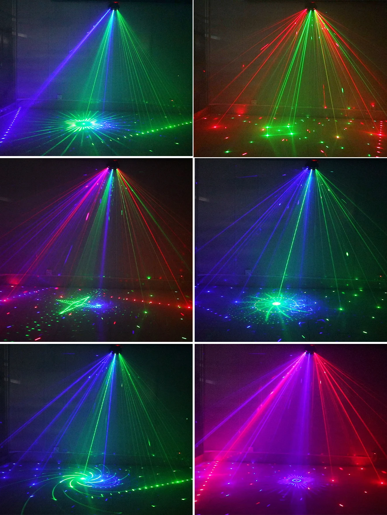 Imagem -03 - Alien-rgb Disco dj Beam Laser Light Projector Dmx Strobe Remoto Stage Lighting Effect Xmas Party Holiday Luzes do Dia das Bruxas 15 Olhos