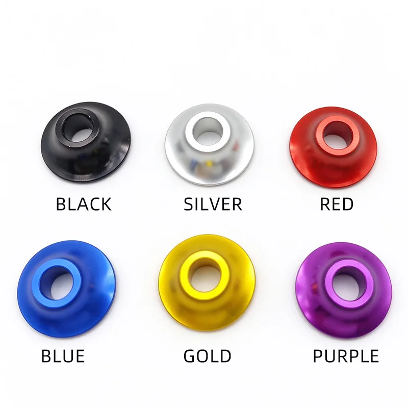 A Pair of Universal Aluminum Alloy Front Wheel Spacers for Sports Wheelchairs