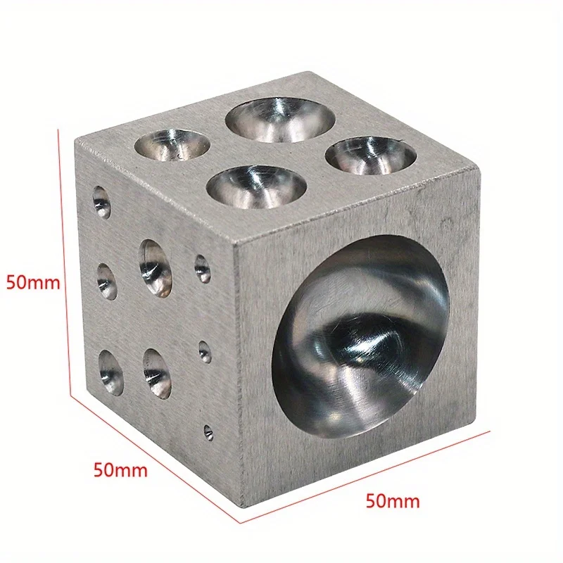 High Carbon Steel Square Punch Mold As Ring Forming Jewelry Making Precision Tool Gold Silver Processing Tools Punching Block
