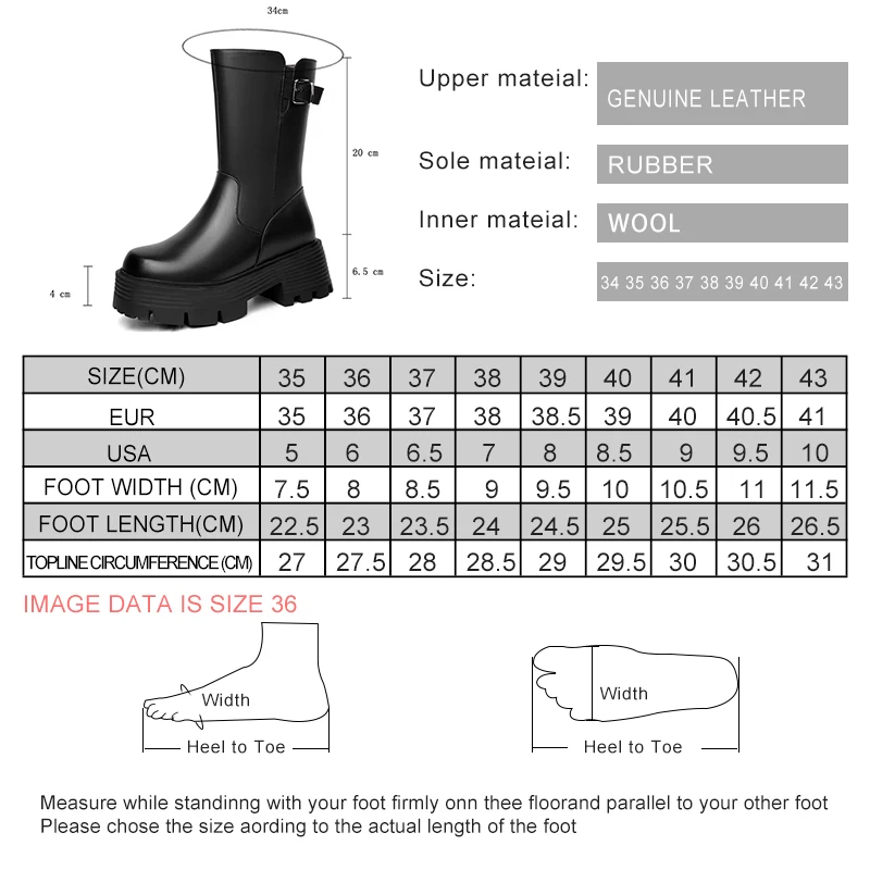 AIYUQI Women Snow Boots Natural Wool Warm 2025 New Genuine Leather Women Mid Boots Large Size Non-slip Women Winter Shoes Boots