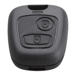 2 Buttons Entry Replacement Car Key Remote Fob Shell Case Suitable  for PEUG EOT 106 107 206 207 307 406 407