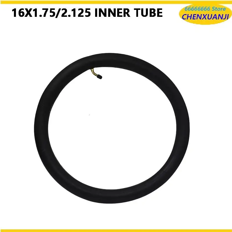 

Велосипедная камера 16x1.75/2.125 для электровелосипедов и обычных велосипедов, два типа клапанов в комплекте