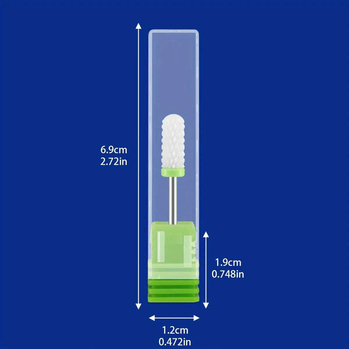 キット-1/2/4個入り セラミックネイルドリルビット ミリングカッター、電動マニキュアドリル ペディキュアミルビット、マシンファイル ネイルアートツール