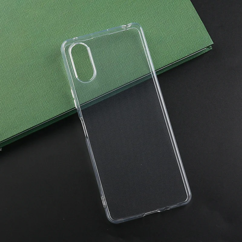 For Sony Xperia 1 10 VI V IV III Soft TPU Phone Case for Xperia10VI Clear Frosted Black Cover Silicone Protective Coque Shell