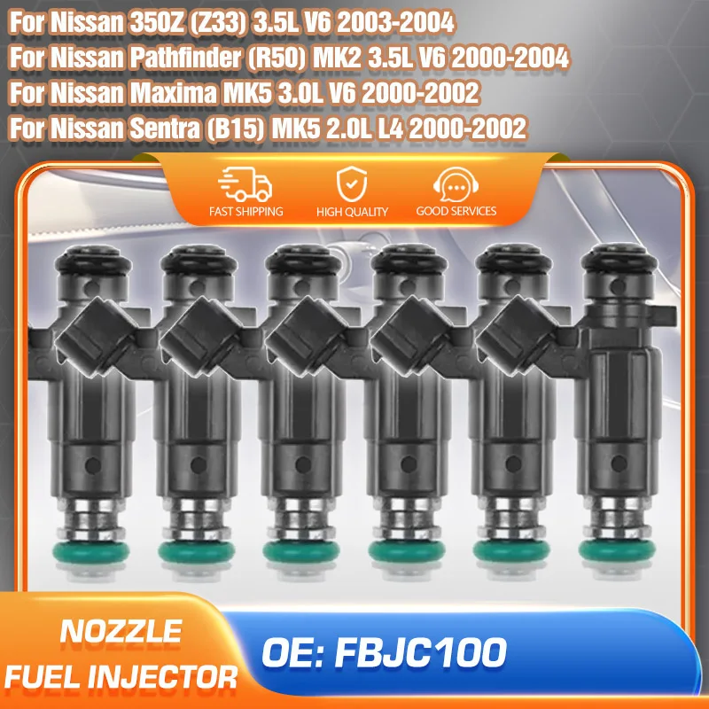 

Car For Nissan 350Z Z33 2003-2004 Nissan Pathfinder R50 2000-2004 Nissan Sentra Nissan Maxima 2000-2002 Fuel Injector Nozzle