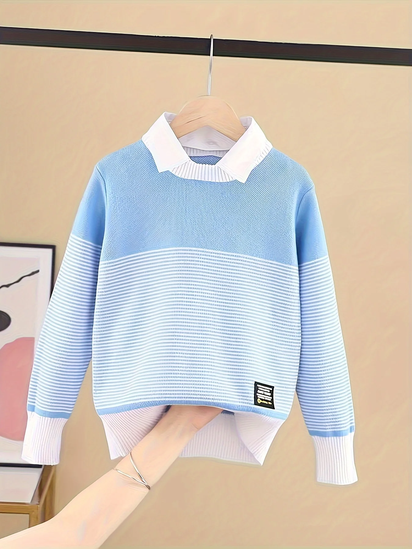 Boys' Sweaters, New Autumn Clothing, Medium and Large Children's Knitwears, Autumn and Winter Children's Boys' Sweaters, Trendy