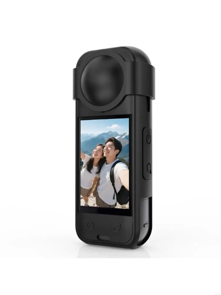 462E Silicone Protective Cover for X5 Action Camera Shockproof Full Body Protections Lens Caps Included