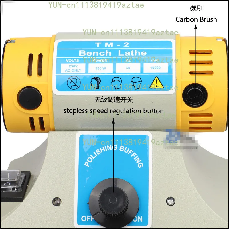 110V/220V 350W Stone Polishing Machine DIY Woodworking Jade Jewelry Grinding Machine Sanding Tools