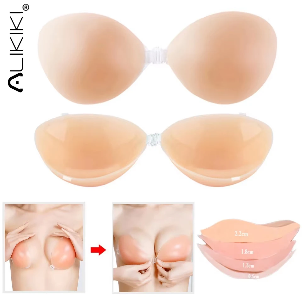 Breast Lift Nipple Cover Pasties Reusable Silicone Sticky Bra Push Up Invisible Boob Tape Breast Petals Chest Sticker