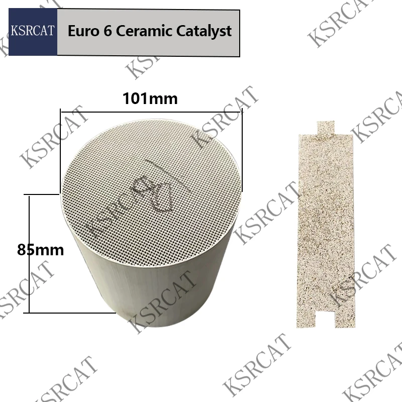

Универсальный каталитический нейтрализатор 101*85 мм, 400 куб. футов на квадратный дюйм, керамическая сотовая система EURO 6, выхлопная система для автомобилей, автомобильный преобразователь катализатора