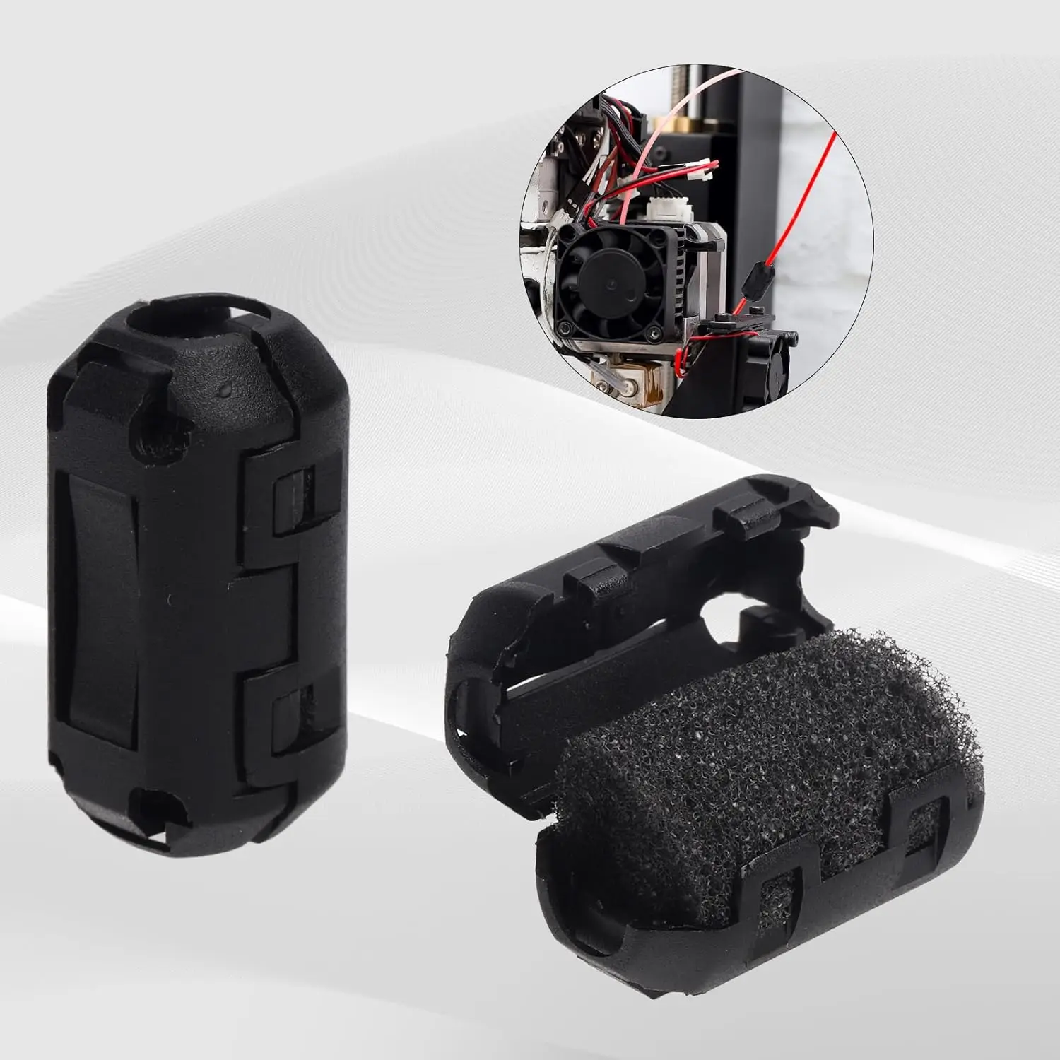 3D-Drucker-Reinigungsfilter, 1,75 mm 3 mm PLA-Filamentfilterreiniger, universelle antistatische Staubentfernung – Detail 2