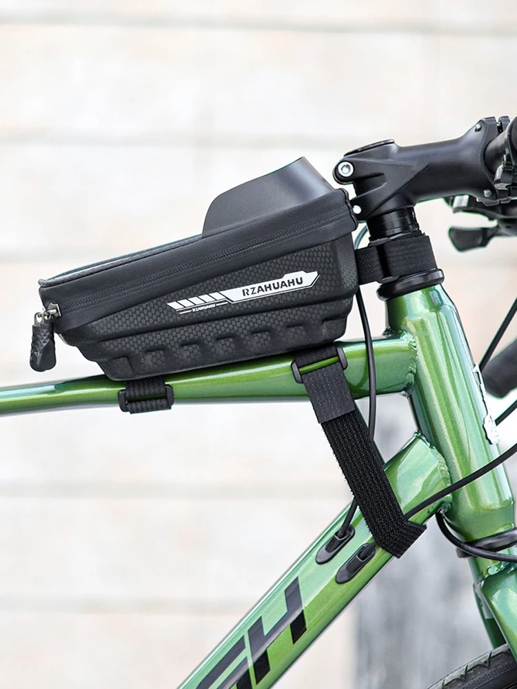 AliExpress West Biking Touch Screen MTB Waterproof Phone Holder Case Bike Pouch Bicycle Front Frame Bag Touch Screen Cycling Bag PU Fit for 7 In Phones