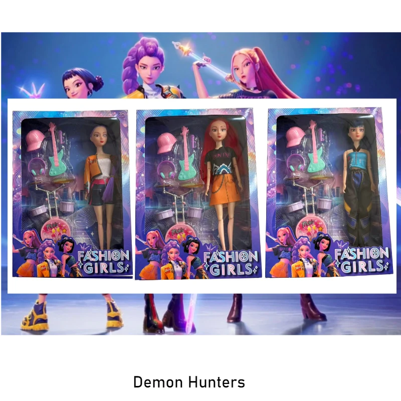 

Kpop Demon Hunter новая виниловая кукла для девочек, групповое украшение, мультяшная кукла, детский подарок-сюрприз на день рождения, украшение, подарок для фаната