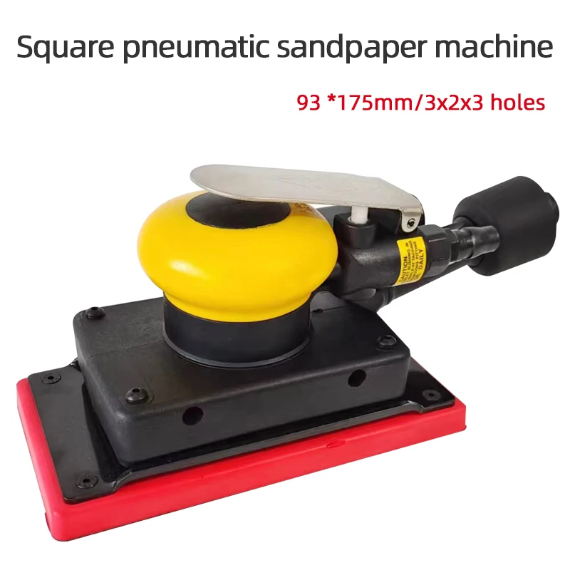 

Rectangular Pneumatic Dry Grinder 93x175 MM Vacuum Sander Grinding Aircraft And Automobile Putty Putty Polishing Tool