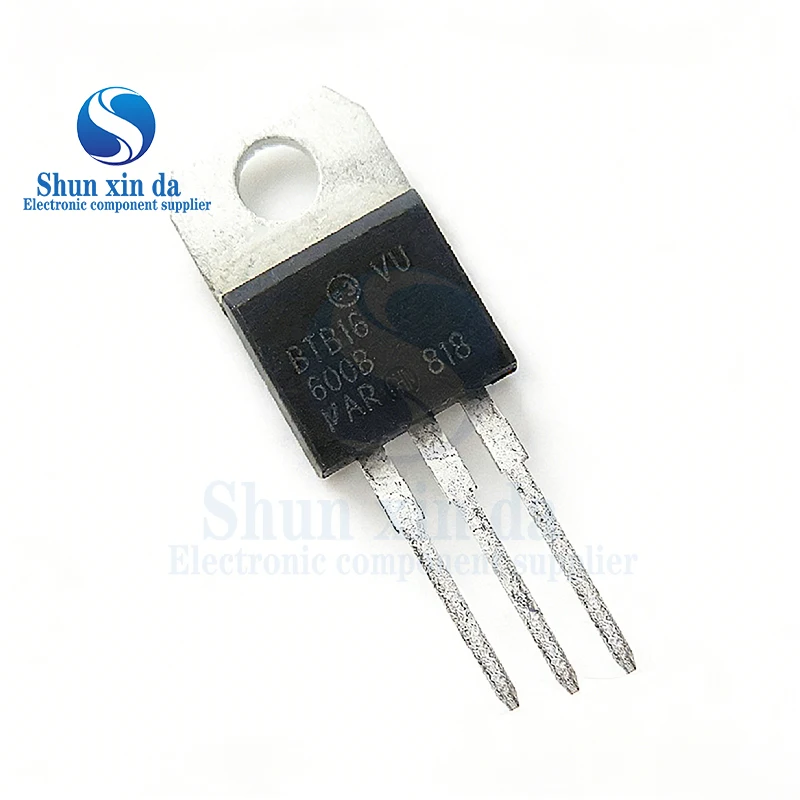 10PCS BTB16-600B TO220 BTB16-600 Triacs 16 Amp 600 Volt TO-220 new original In Stock IC Chipset