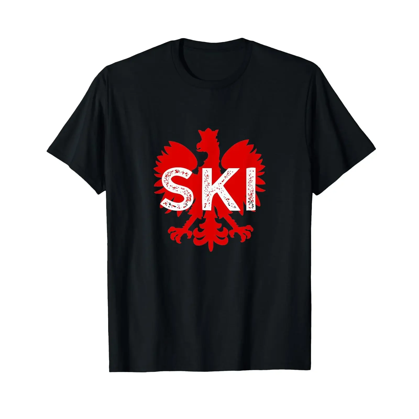 SKI Polish Surnames Ending Dyngus Day Eagle Polska T Shirt vintage Washed homme fashion Top For Everyday Wear Stylish Soft