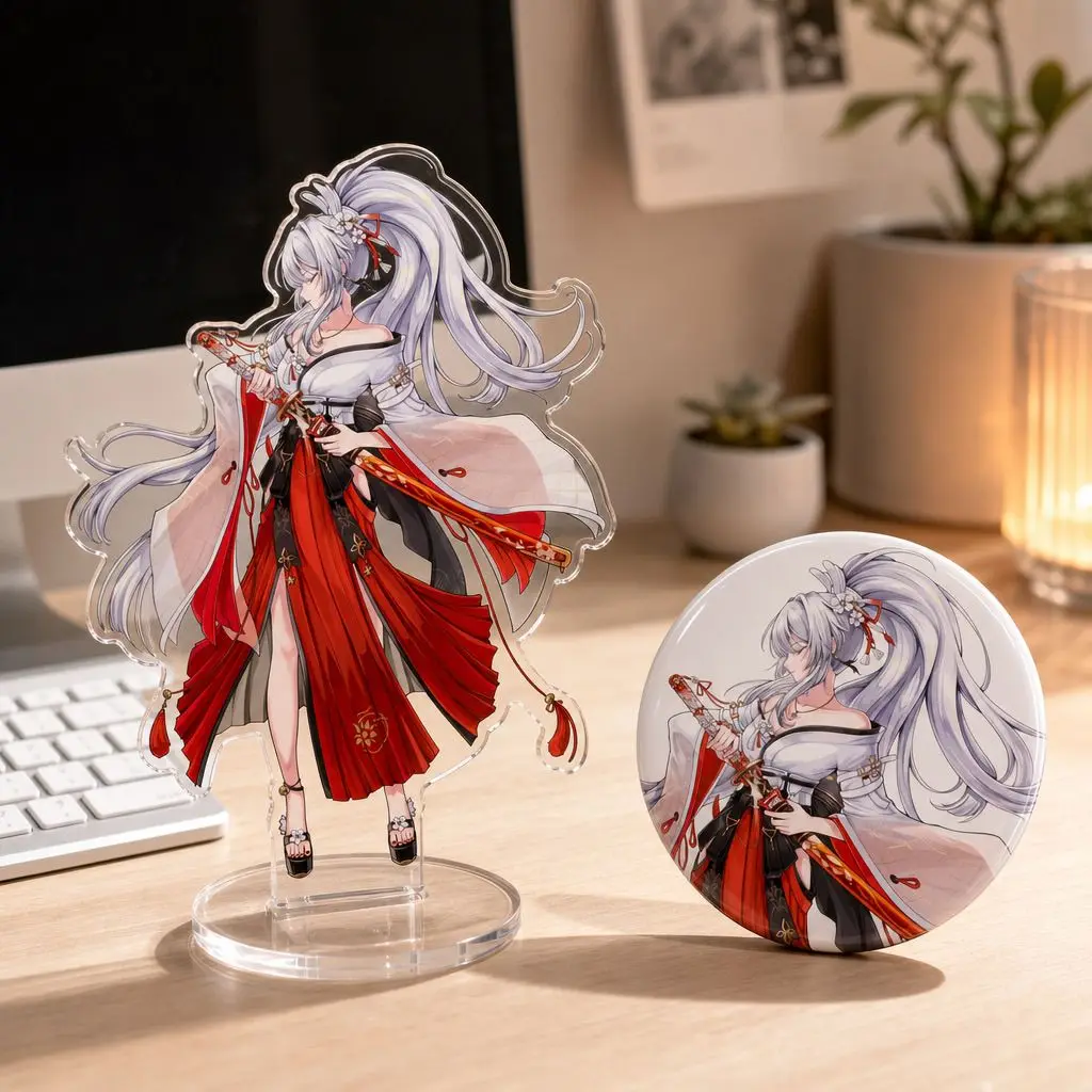 

Wuthering Waves Game Peripherals Hiyuki Figure Acrylic Stand Hiyuki Figurine Standing Plate Mature Woman Decoration Toys Gifts
