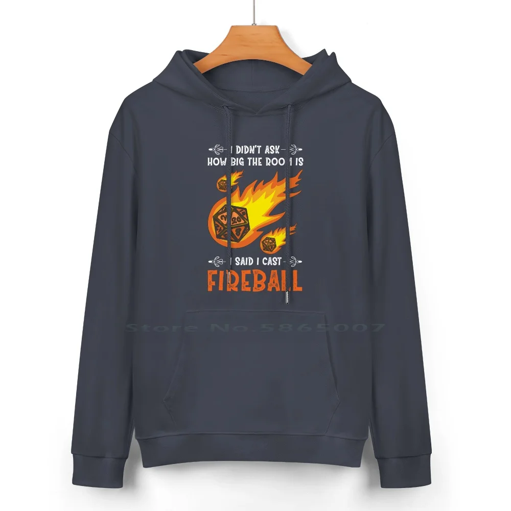 - I Cast Fireball Pure Cotton Hoodie Sweater 24 Colors Dnd And And Daddies Gamer Master Game Grumps Roleplaying Geek D And D