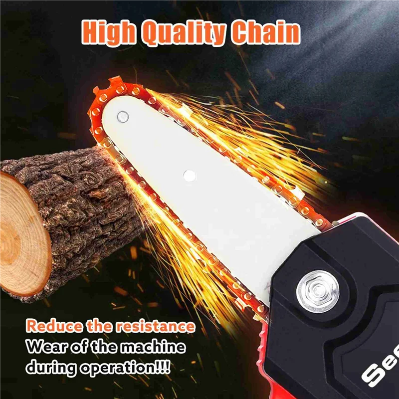 AC88-3Pcs 4-Inch 1/4 Inch Guide Saw Chain Mini Chainsaw Chain For 4 Inch Cordless Electric Protable Battery Handheld Chainsaw