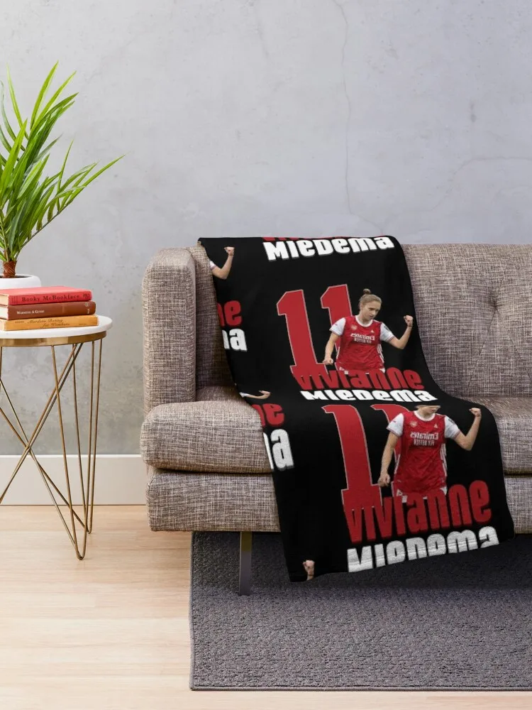 Vivianne Miedema Graphic Player Throw Blanket Sofa Throw Moving Blankets