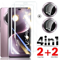 Magic7Lite Case 4In1 Screen Protector For Honor Magic7 Lite Light X9c 5G Soft Hydrogel Film HonorX9c Honer X 9c 9 c Camera Glass