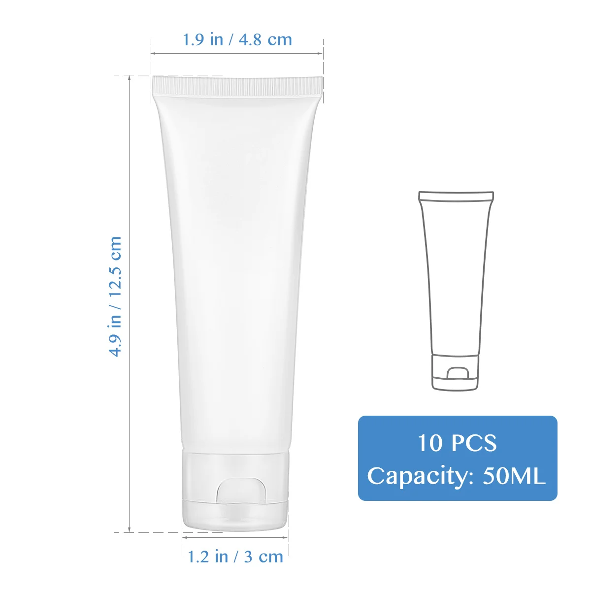 10 stuks reizen hervulbare flessen lekvrije opslagcontainers voor shampoo gezichtswas bodylotion handcrème organisatoren