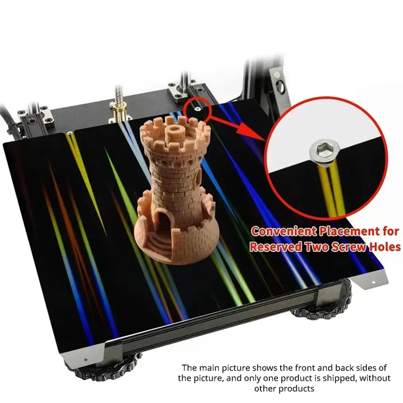 

Платформа для 3D-принтера Practical-H1H K1 K1C Лист 235X235 мм, гладкая рабочая пластина H1H, пружинная стальная платформа для печати