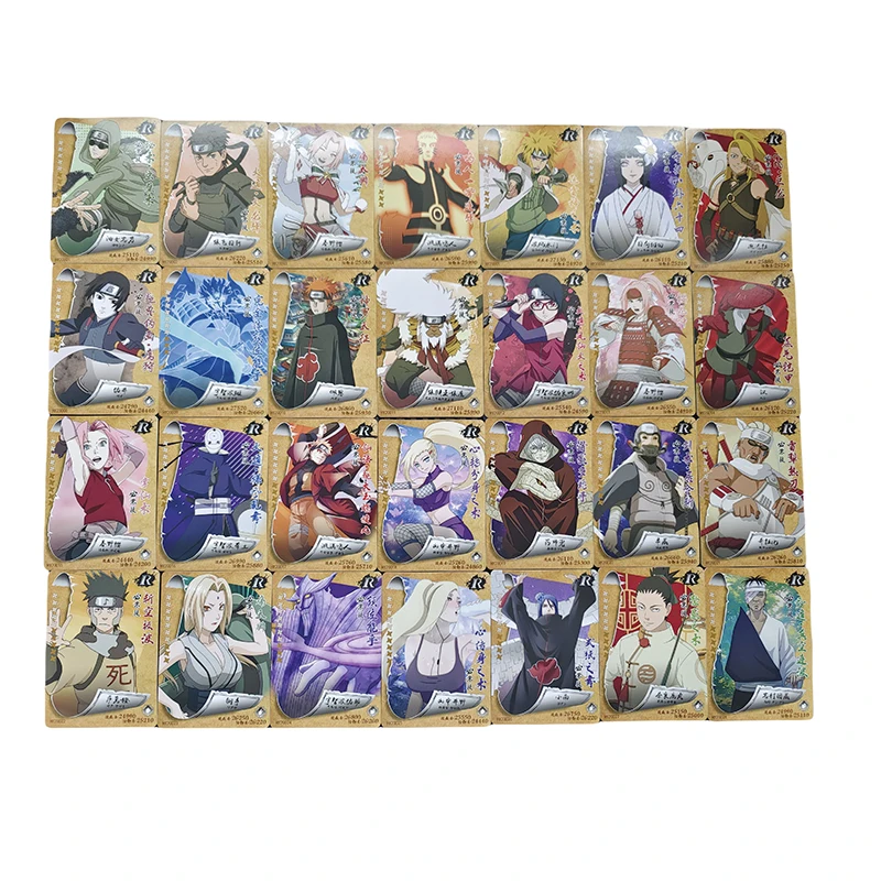 Naruto Cp Ur Series Uchiha Itachi Haruno Sakura Anime Characters Rare Game Collection Flash Card Cartoon Toys Christmas Gift