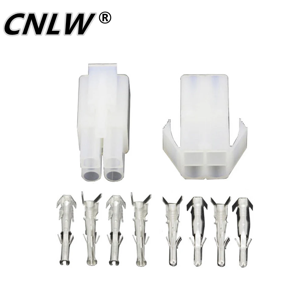 5/10 Sets 4 Pin L6.2 Connector Plug with wings Male and Female Air Docking Connector 6.2mm Pitch Electrical Connector