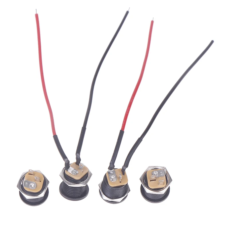 -5/10pcs New 5.5 X 2.1mm 5.5*2.5mm Convenient Snap Type DC Power Jack Socket Female Panel Mount Connector Port