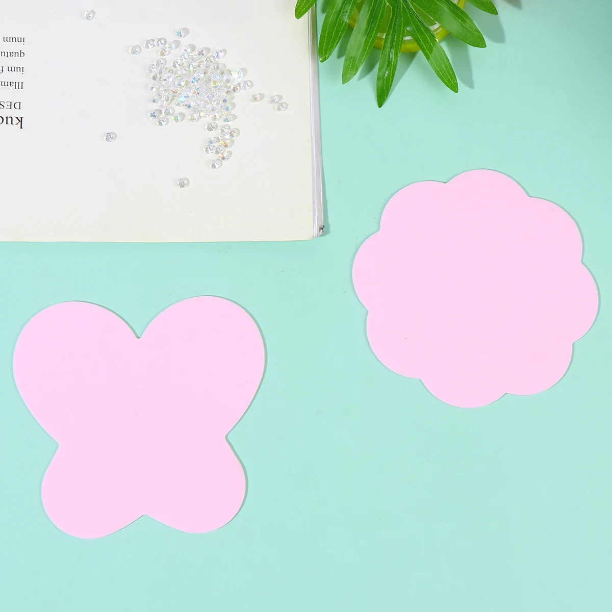 

3 Bags Nail Pads Silicone Palette Stylish Paint Tray Art Painting Fashionable