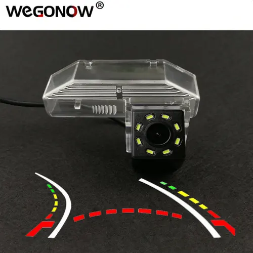 Imagen 1 del producto Cámara trasera CCD inalámbrica HD para coche ojo de pez 4 8 12 led soporte de visión nocturna dinámica para Mazda 6 2009 2010 2011 2012 2013 2014 RX-8