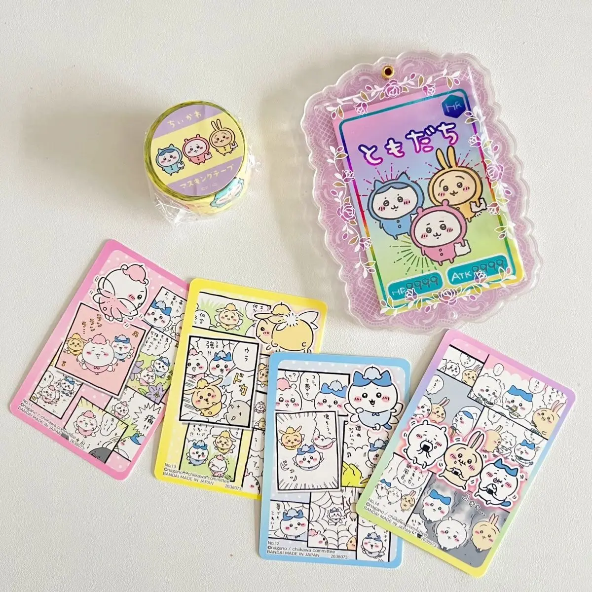 Yoshi kawaii food and play cards chiikawa Usagi Kohachi Yoshi 3 inch small card collection nikkoku card collection